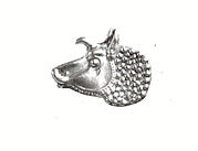 Ornament in the shape of a ram's head
